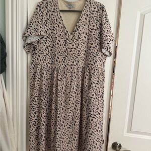 Polagram Cream and Black Dress / Piper & Scoot Boice Dress / 1XL